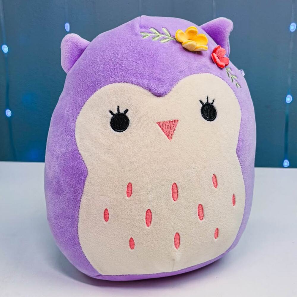 Squishmallows Violet the Purple Owl 8” Spring Plush